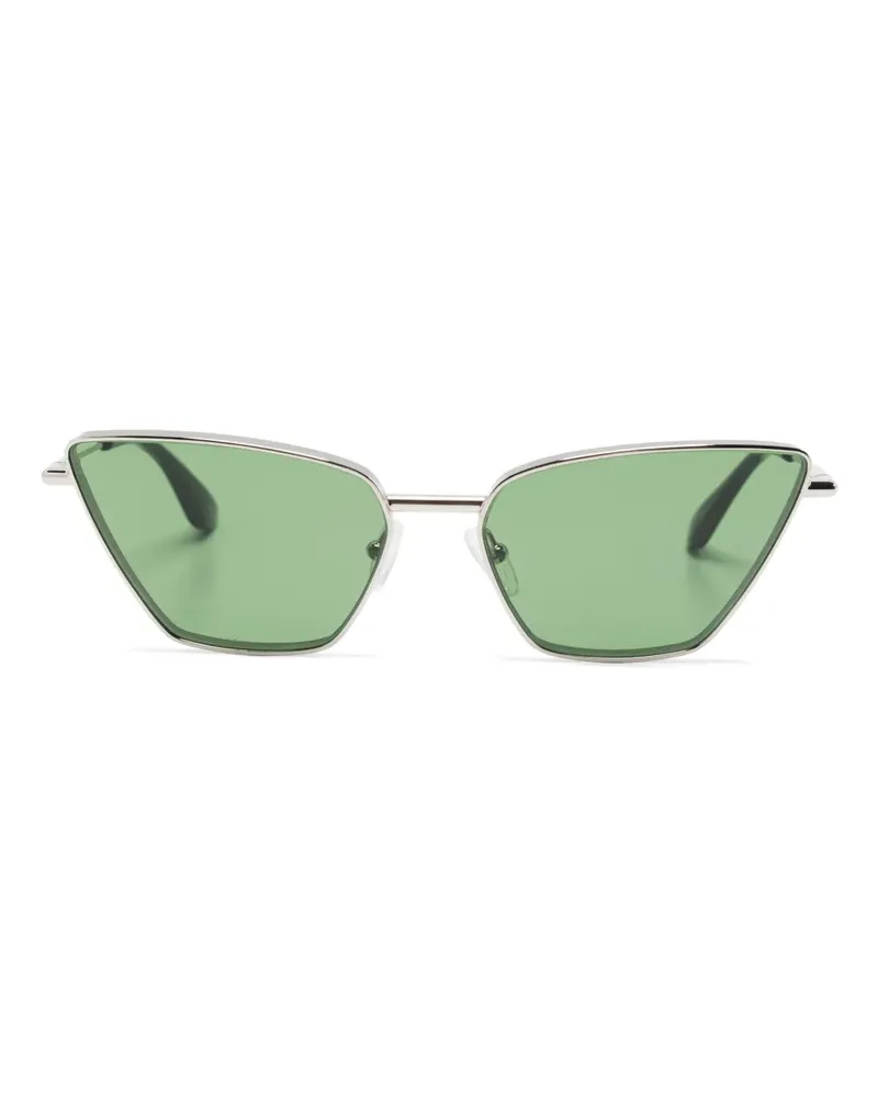 Alexander McQueen Klassische Cat-Eye-Sonnenbrille - Silber Silber