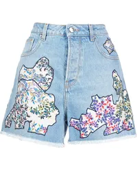 Antonio Marras Jeans-Shorts mit Blumen-Print Blau