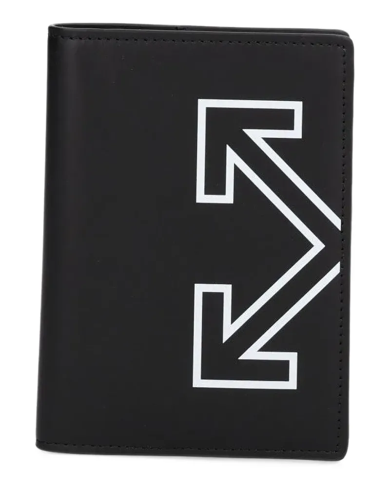 OFF-WHITE logo wallet - Schwarz Schwarz