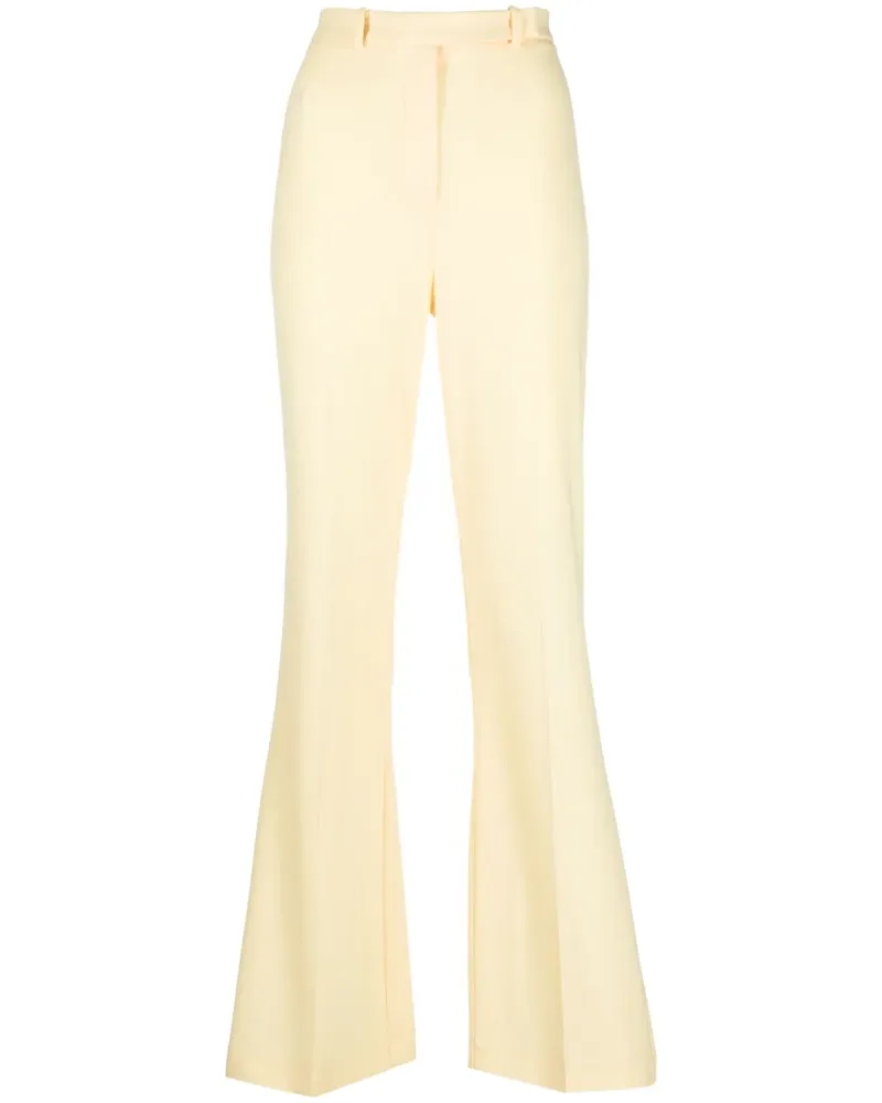 Patrizia Pepe Ausgestellte High-Waist-Hose - Gelb Gelb