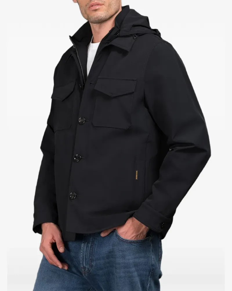 MOORER Maffei shirt jacket - Schwarz Schwarz