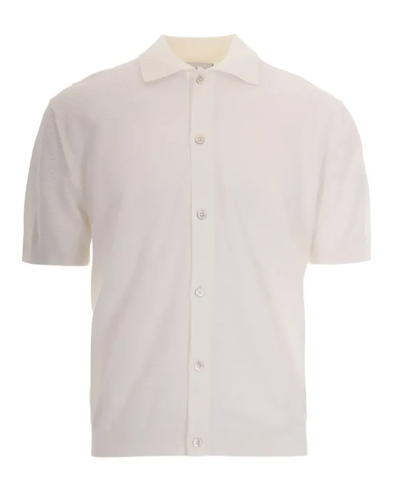 Paolo Pecora Milano buttoned collared polo shirt - Nude Nude