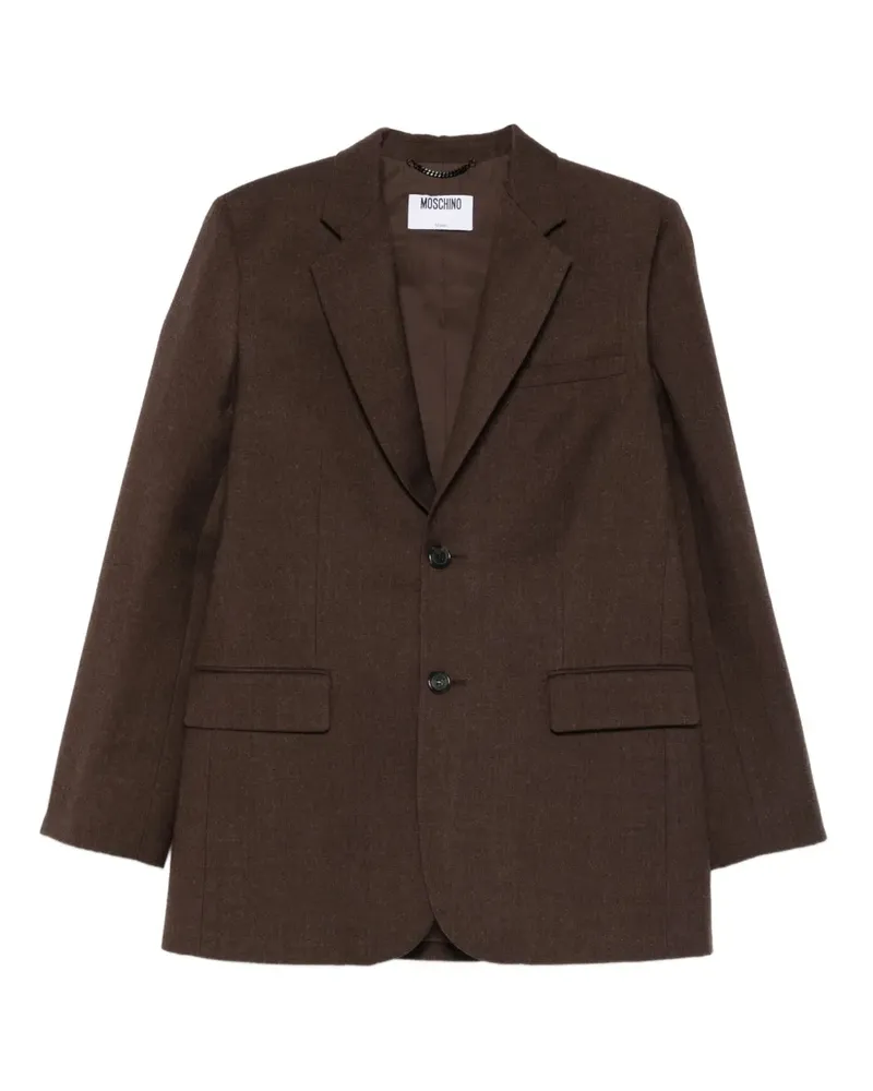 Moschino single-breasted blazer - Braun Braun