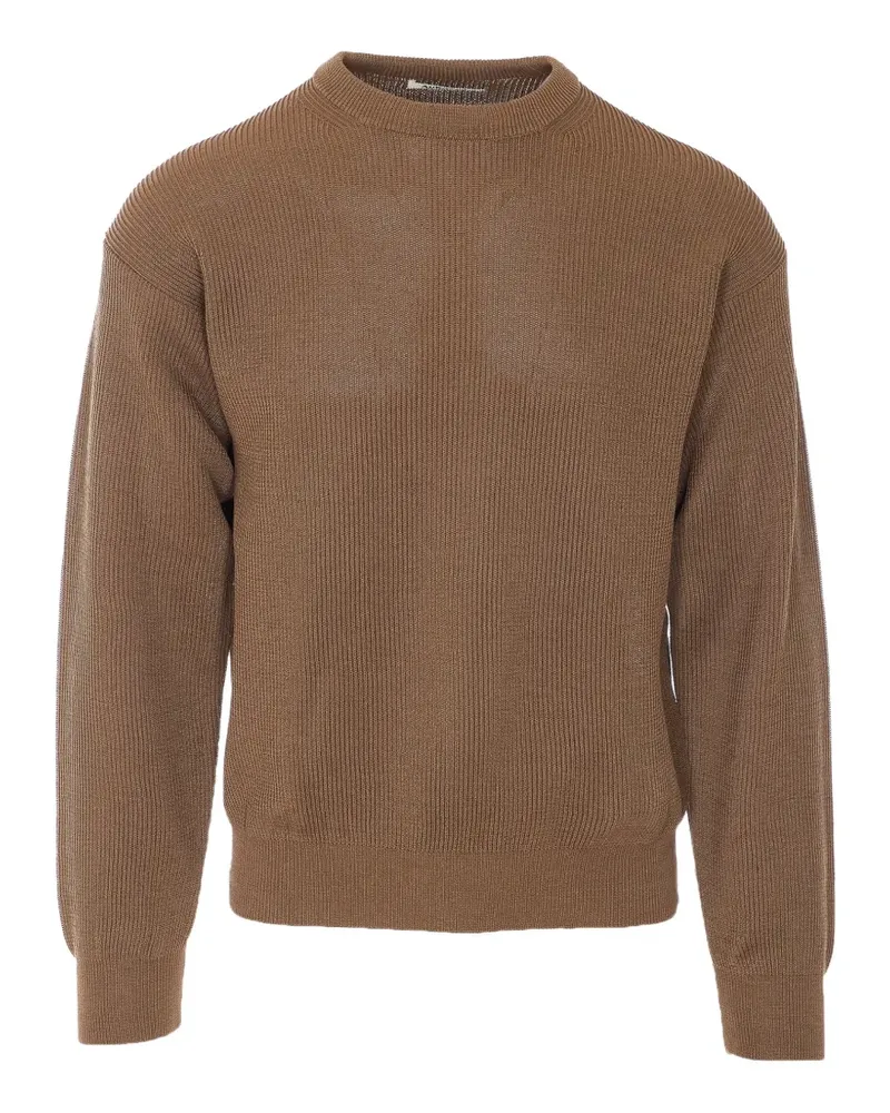 AURALEE ribbed-knit cotton sweater - Braun Braun