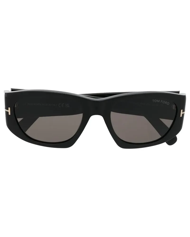Tom Ford Eckige Cyrille-02 Sonnenbrille - Schwarz Schwarz