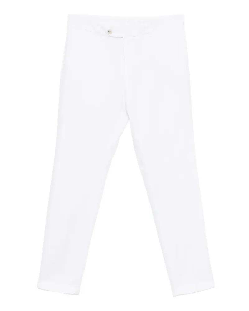 HUGO BOSS slim-cut trousers - Weiß Weiß