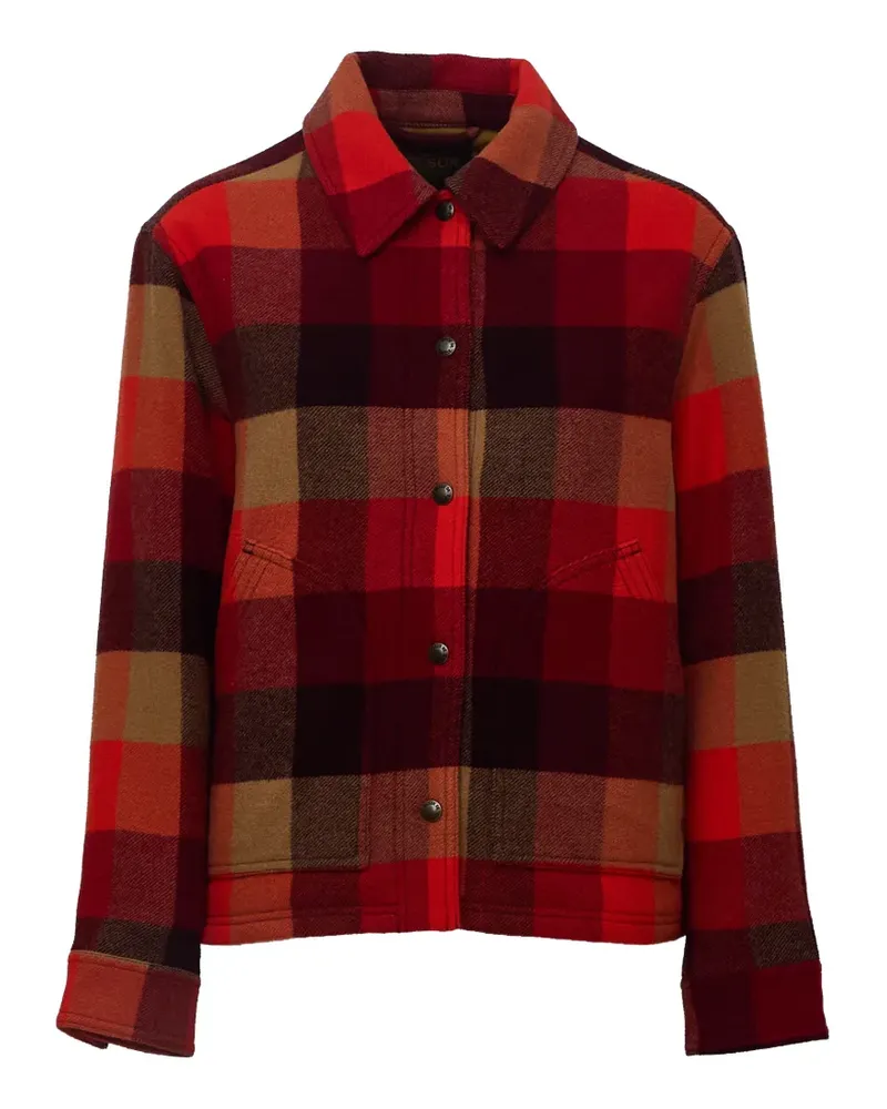 Filson Kariertes Spokane Sweatshirt - Rot Rot