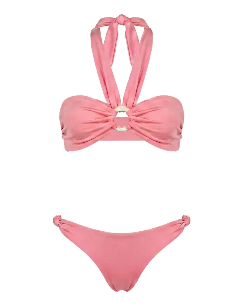 Anjuna Maida Bikini mit Ringdetail - Rosa Rosa