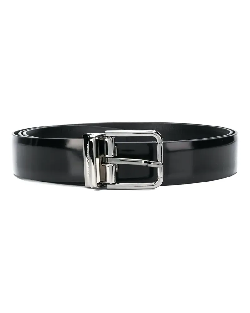 Dolce & Gabbana Gürtel mit Logo-Prägung - Schwarz Schwarz