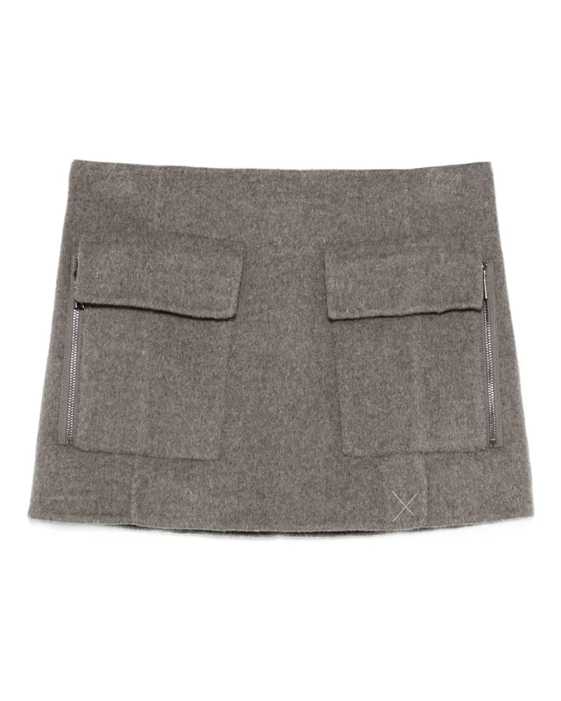 P.A.R.O.S.H. P.A.R.O H. pocket mini skirt - Braun Braun