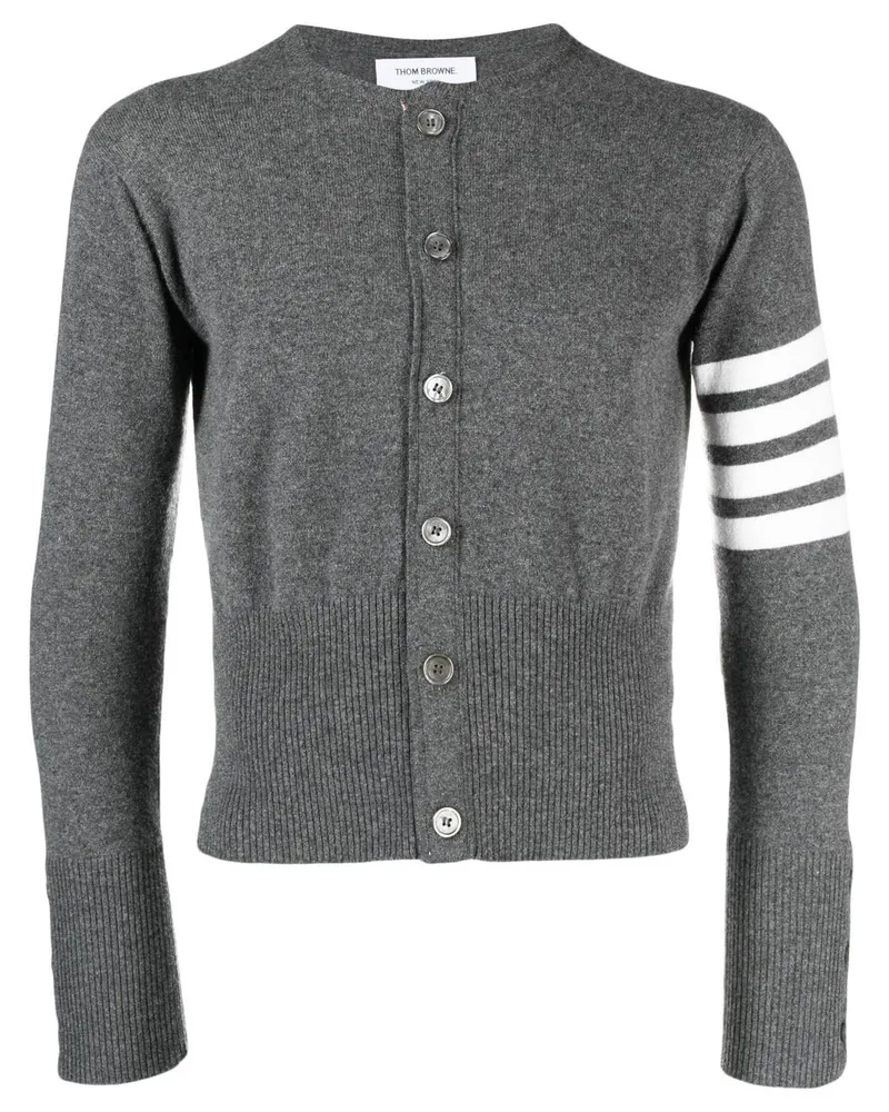 Thom Browne Cardigan mit Streifen - Grau Grau