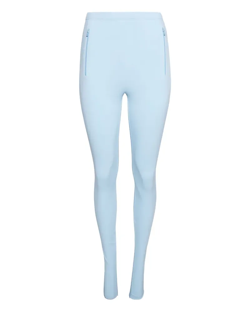 WARDROBE.NYC Leggings mit Reißverschluss - Blau Blau