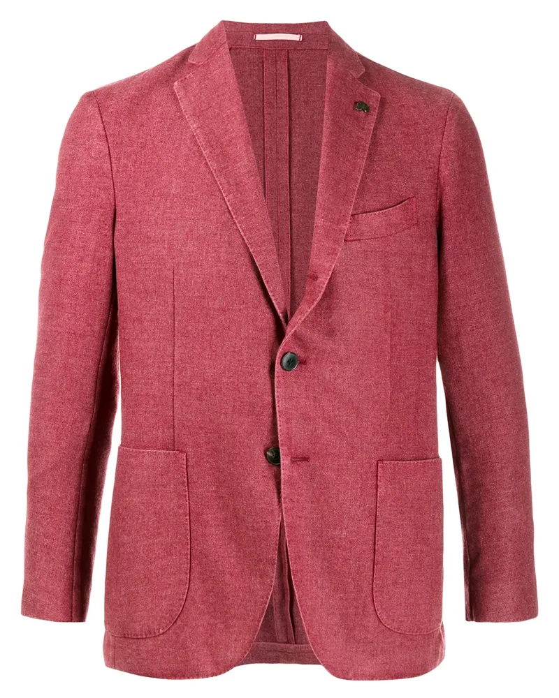 Gabriele Pasini Sakko mit aufgesetzten Taschen - Rot Rot