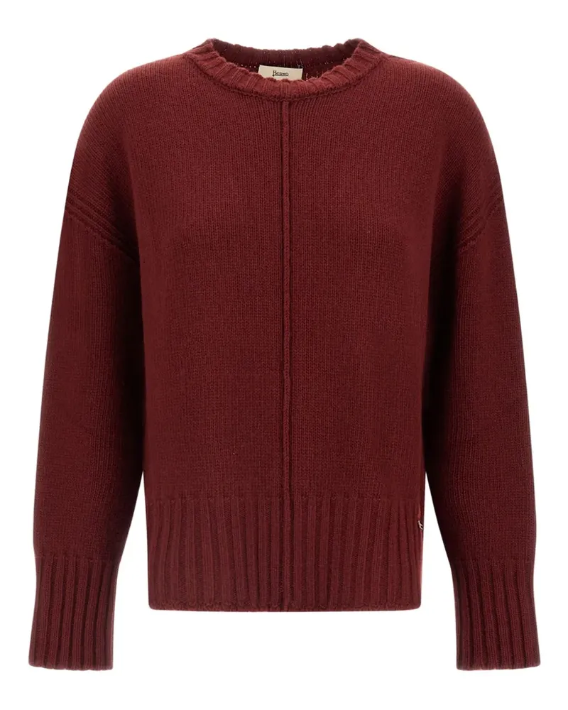 Herno Pullover mit rundem Ausschnitt - Rot Rot