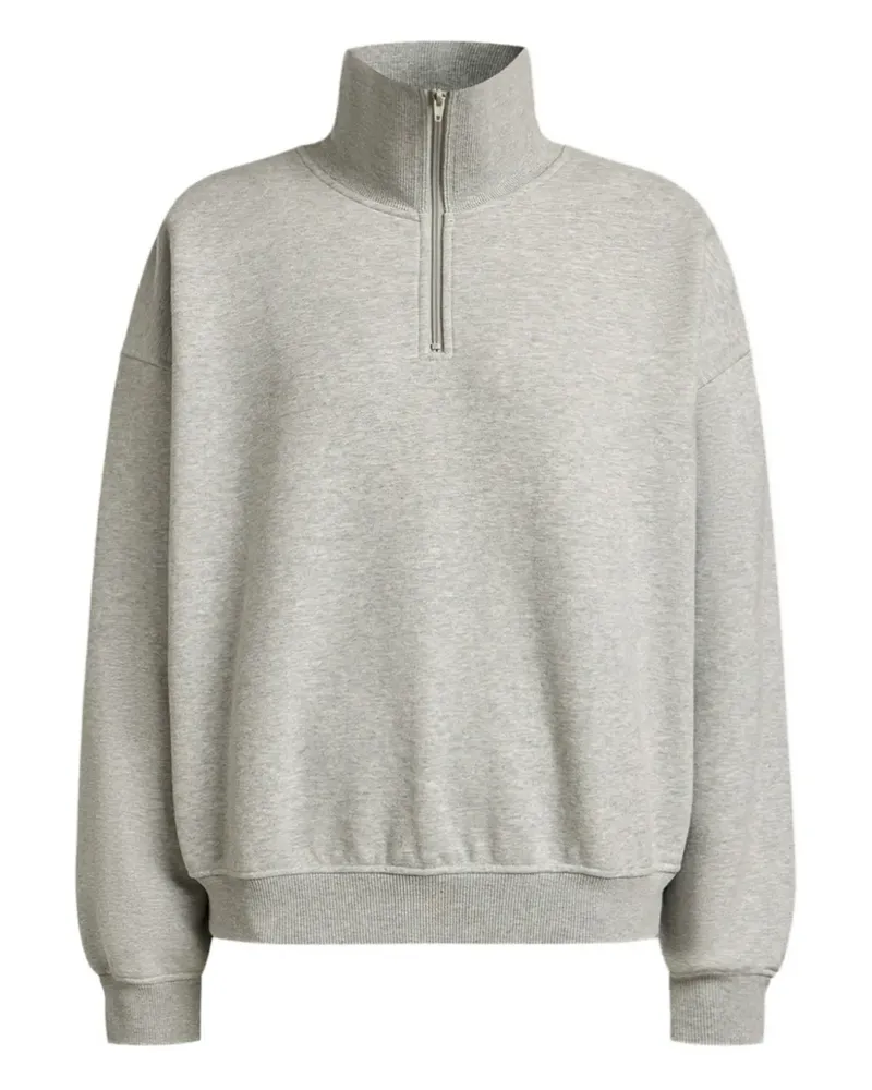 12 STOREEZ Sweatshirt mit Reißverschluss - Grau Grau
