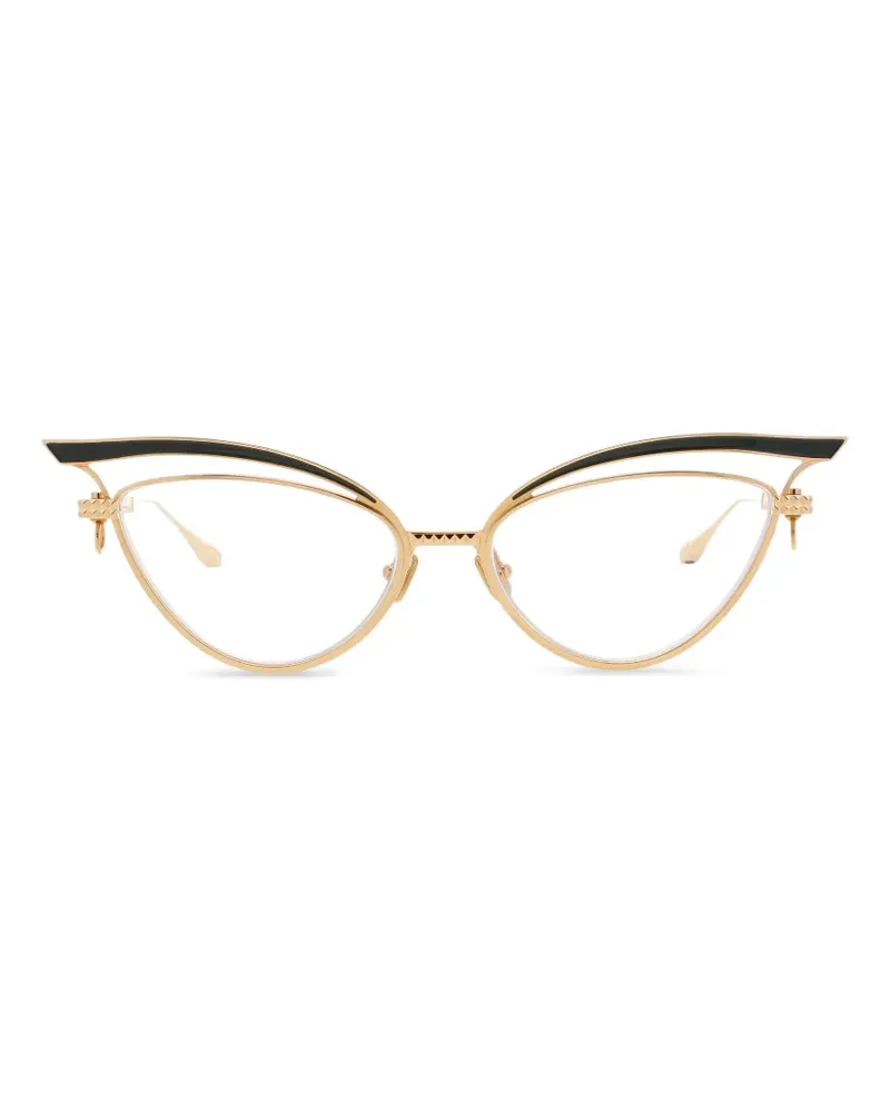 Valentino Garavani Rockstud cutout cat-eye glasses - Gold Gold