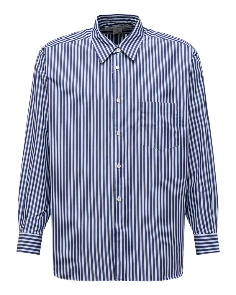 Comme des Garçons striped pocket shirt - Blau Blau