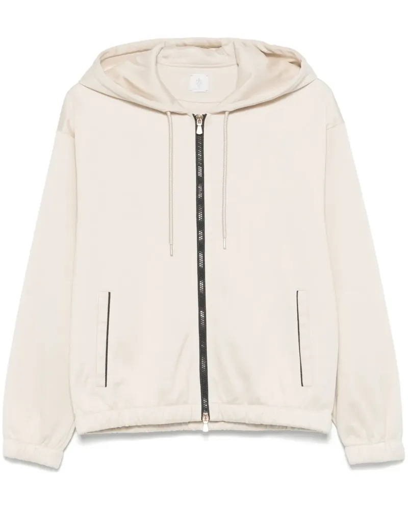 Eleventy Kapuzenjacke mit Reißverschluss - Nude Nude