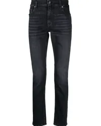 7 for all mankind Halbhohe Paxtyn Skinny-Jeans Schwarz