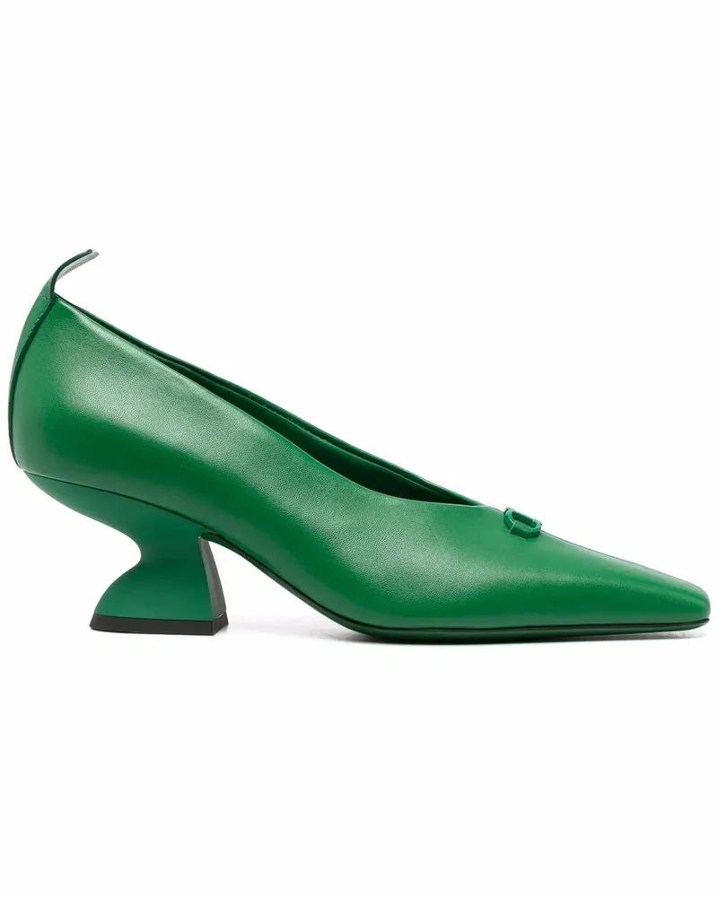 Ferragamo Pumps mit Design-Absatz - Grün Grün