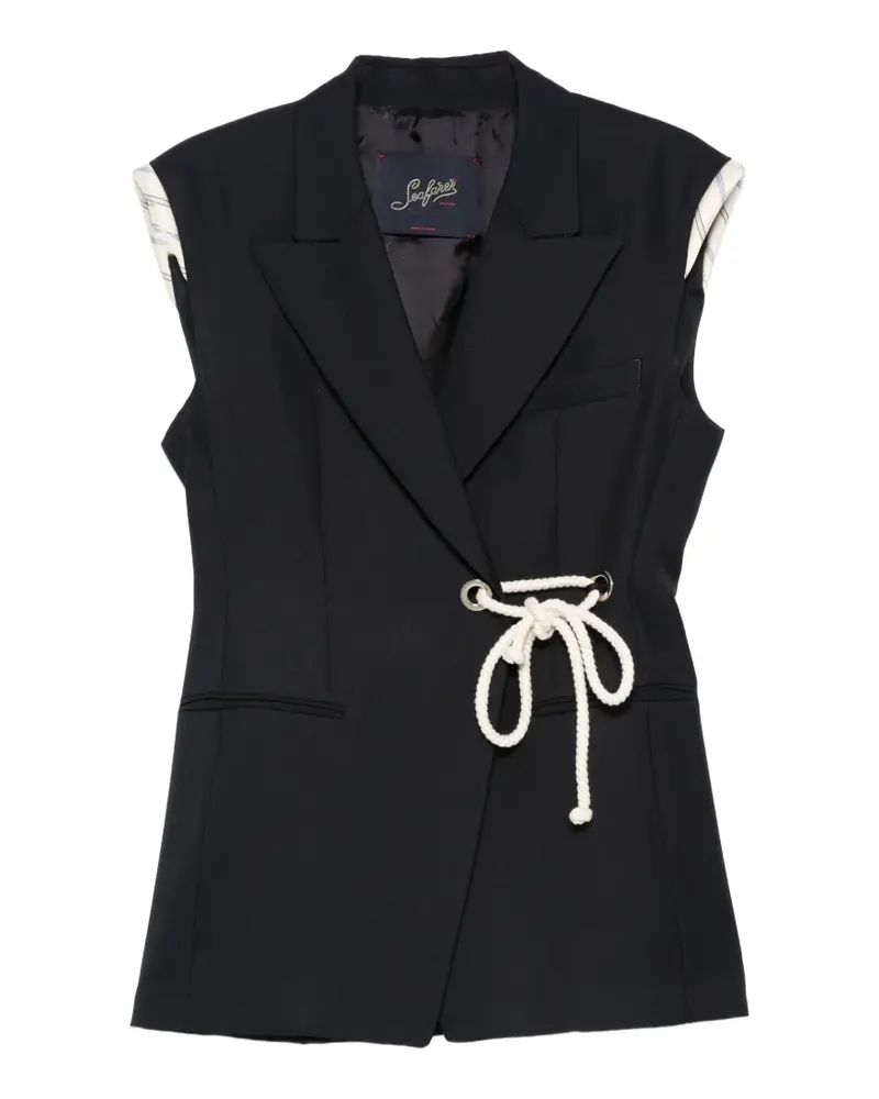 Seafarer Vivi rope-tie waistcoat - Blau Blau