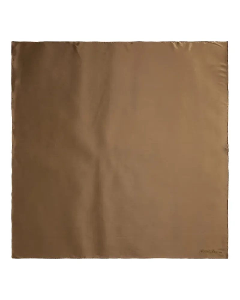 Ralph Lauren Bestickter Seidenschal mit Charmeuse-Print - Braun Braun