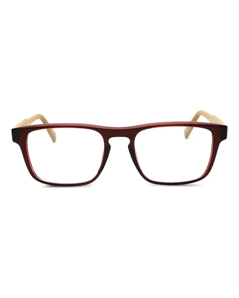 Lacoste Brille mit eckigem Gestell - Rot Rot