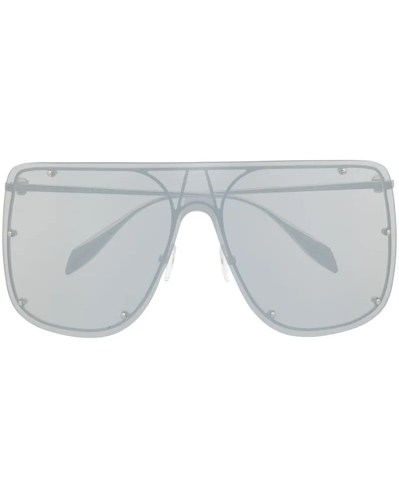 Alexander McQueen Rahmenlose Oversized-Pilotenbrille - Silber Silber