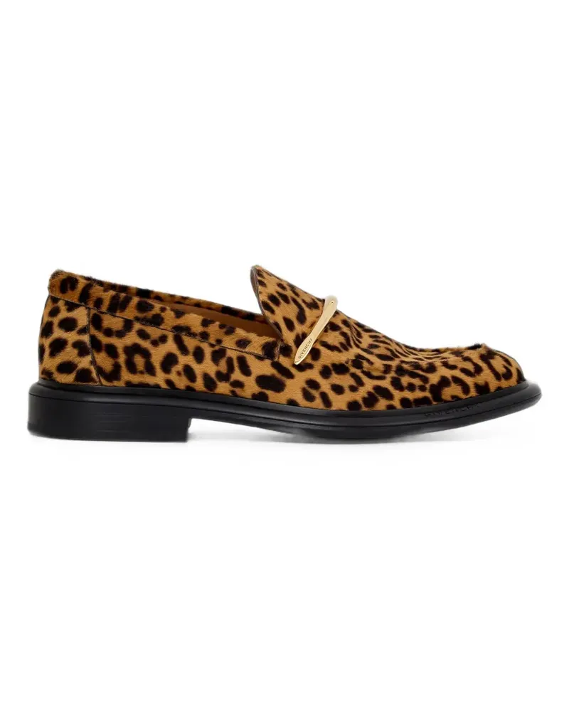 Givenchy Pinch Loafer aus Ponyleder mit Leopardeneffekt - Braun Braun