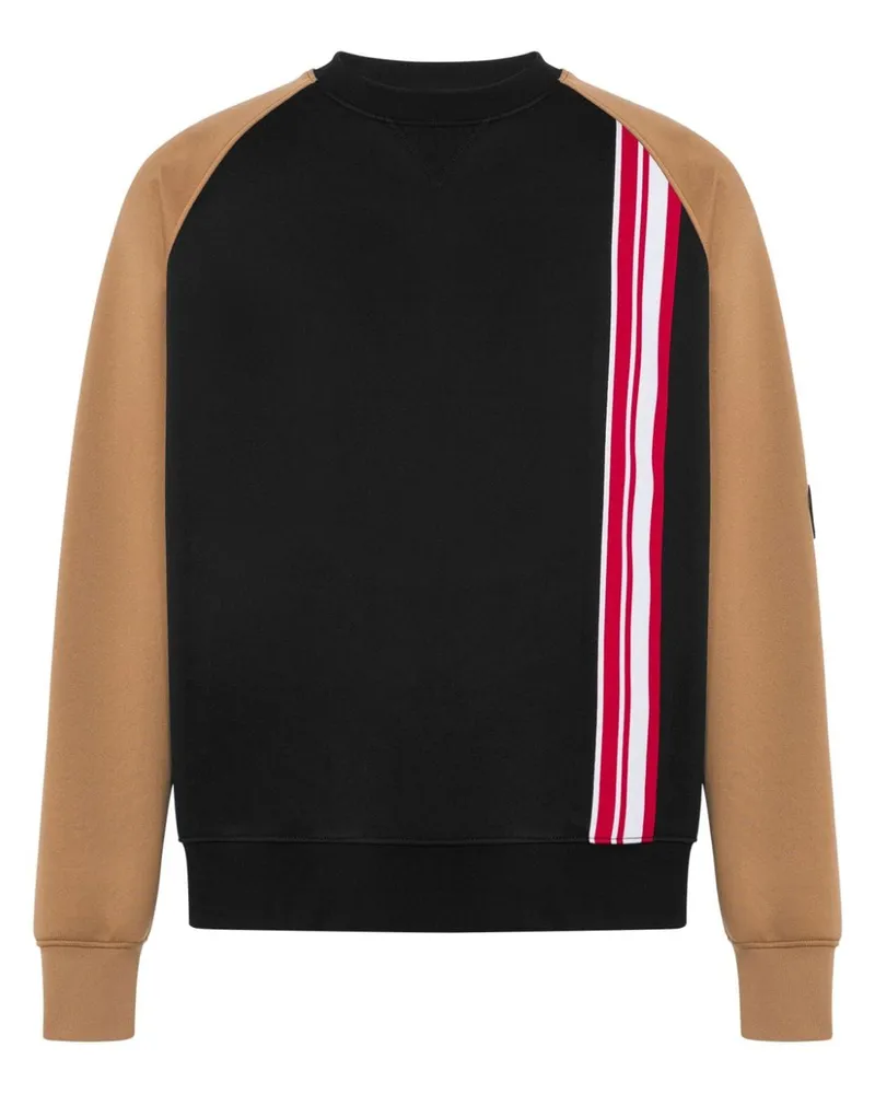 Moschino Sweatshirt in Colour-Block-Optik - Schwarz Schwarz