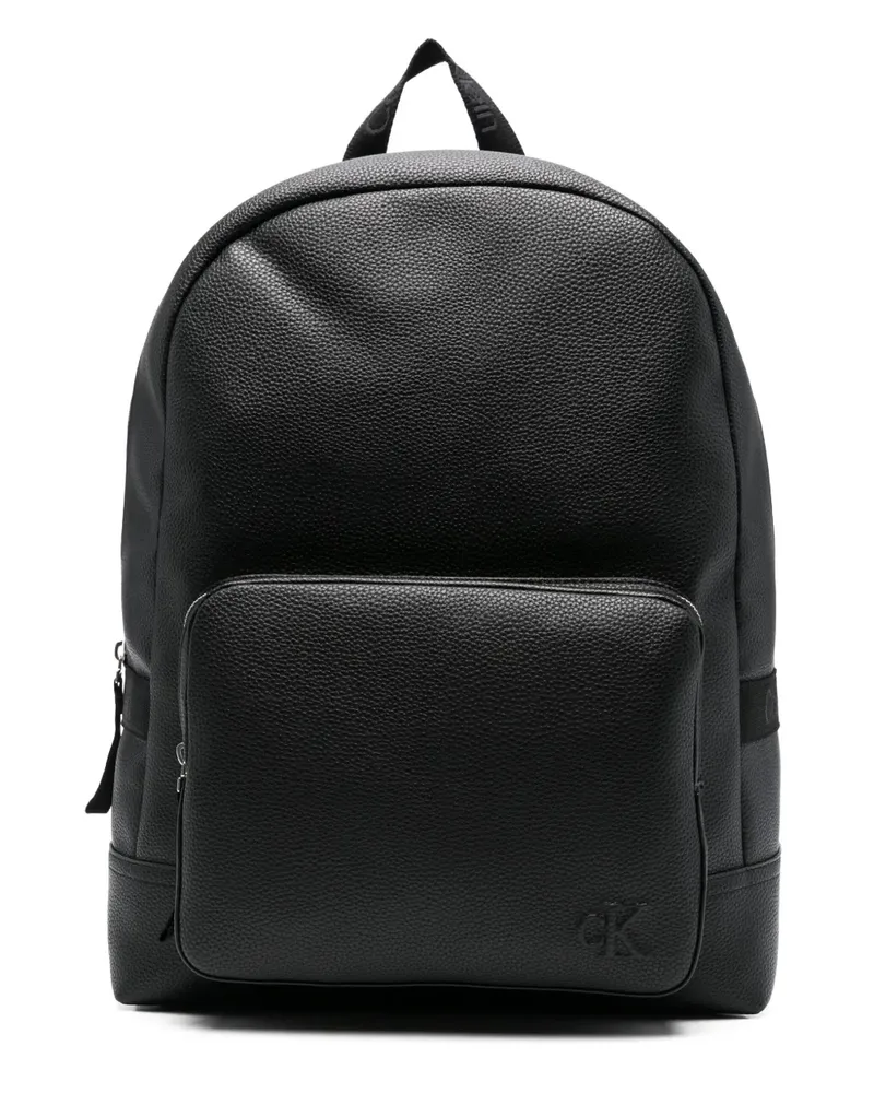Calvin Klein Rucksack aus Leder - Schwarz Schwarz