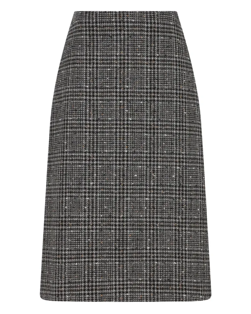 Fendi checked tweed skirt - Grau Grau