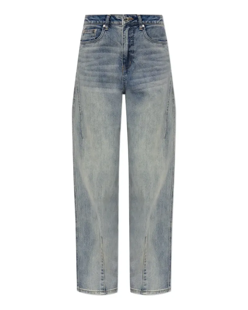 Gestuz slit-detail wide-leg jeans - Blau Blau