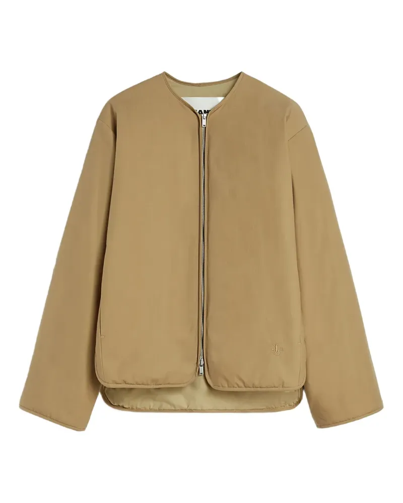 Jil Sander Jacke mit Logo-Stickerei - Braun Braun