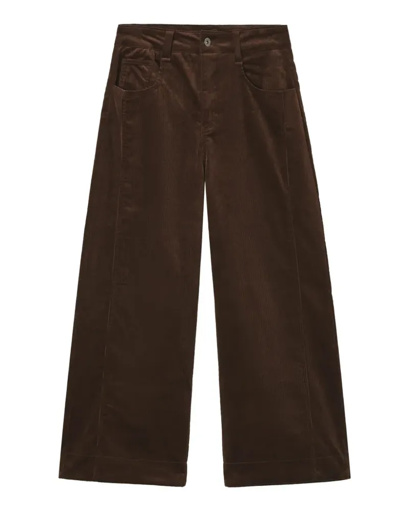 Tout a Coup Cordhose mit weitem Bein - Braun Braun