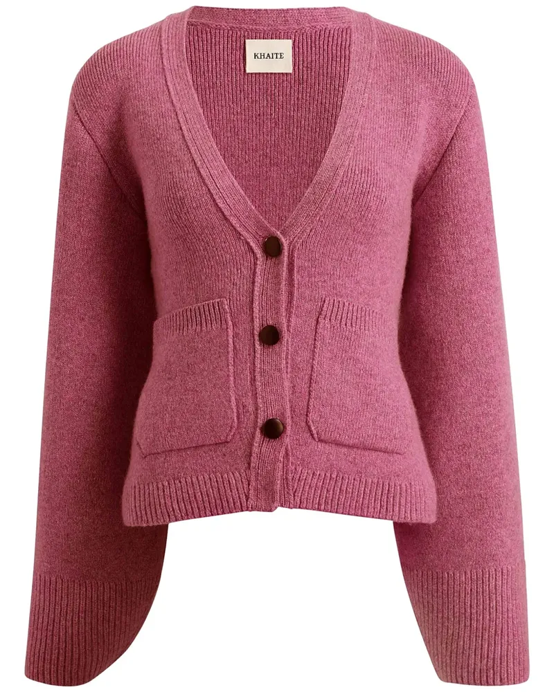 KHAITE Scarlet Cardigan - Rosa Rosa