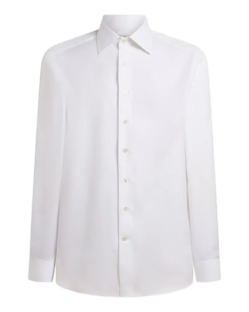 Etro cotton jacquard shirt with medallion motif - Weiß Weiß