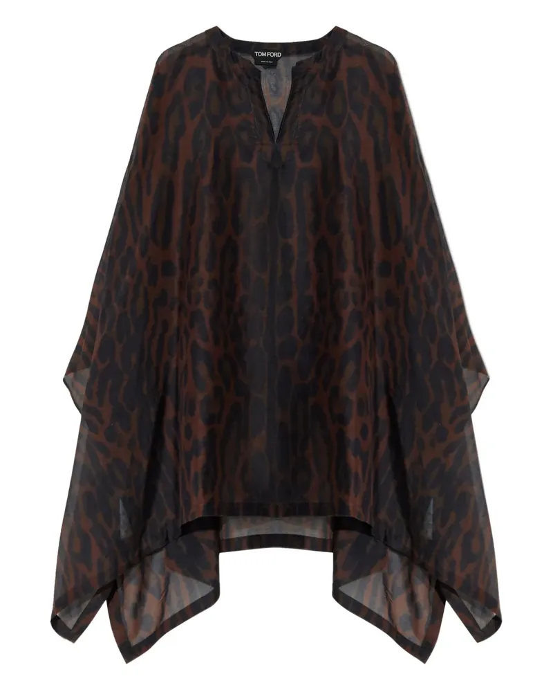 Tom Ford Strandkleid mit Leoparden-Print - Braun Braun