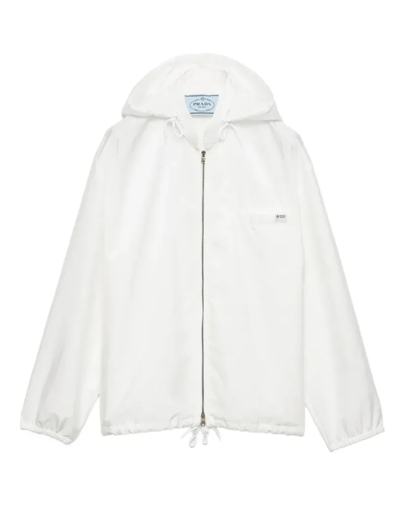 Prada Leichte Re-Nylon Blousonjacke - Weiß Weiß