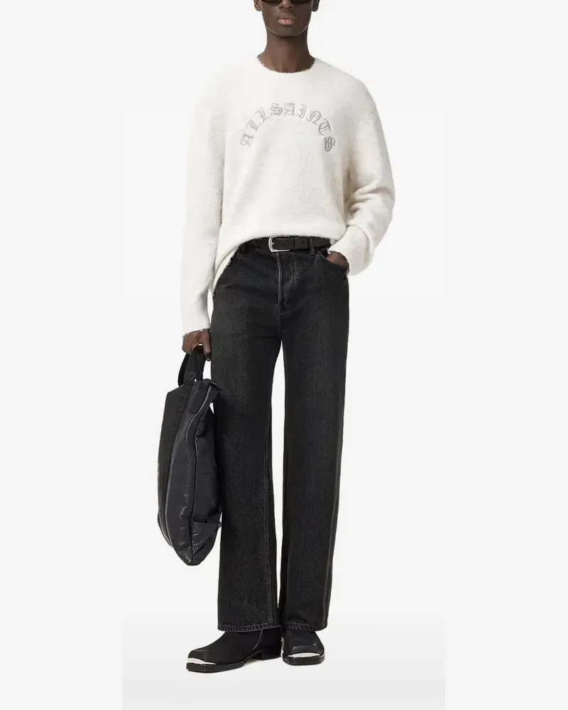 AllSaints Curv embroidered sweater - Weiß Weiß