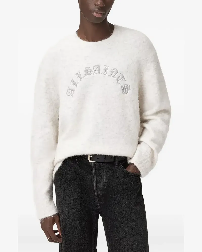 AllSaints Curv embroidered sweater - Weiß Weiß