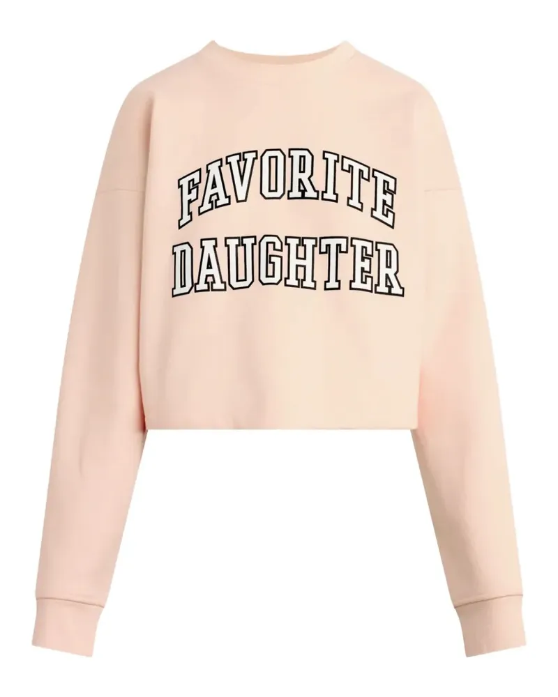Favorite Daughter cropped sweatshirt - Rosa Rosa