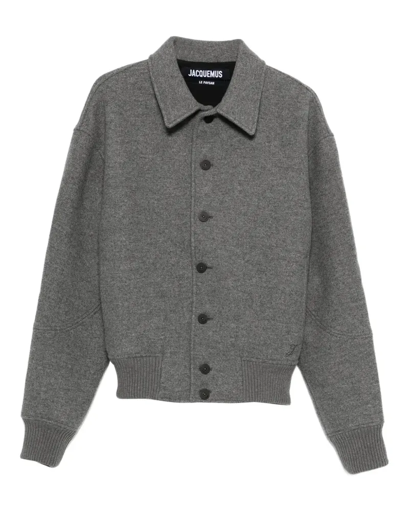 Jacquemus Bomberjacke aus Wolle - Grau Grau