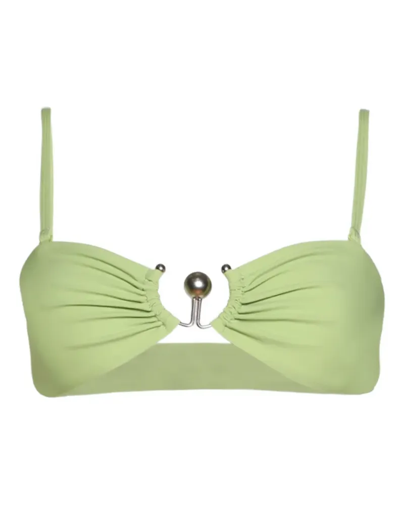 Christopher Esber Gerafftes Bikinioberteil - Grün Grün