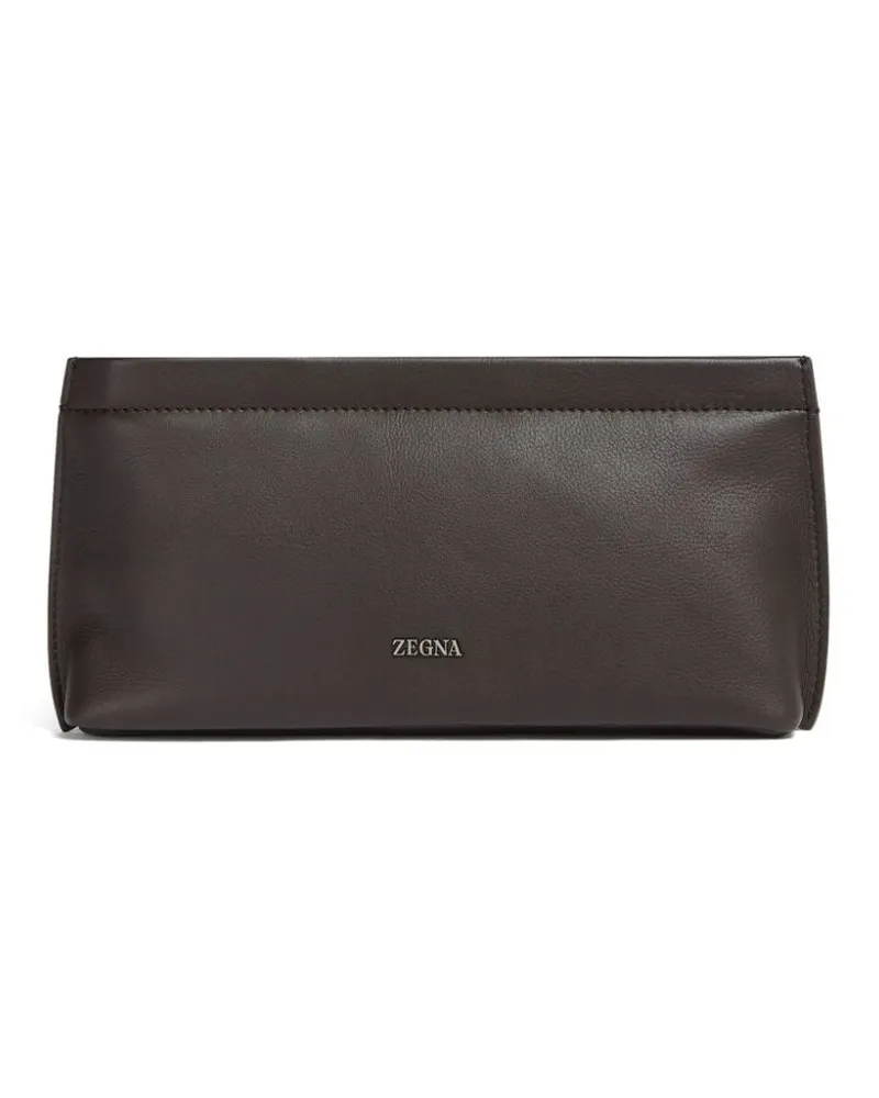 Ermenegildo Zegna SECONDSKIN Clutch Braun