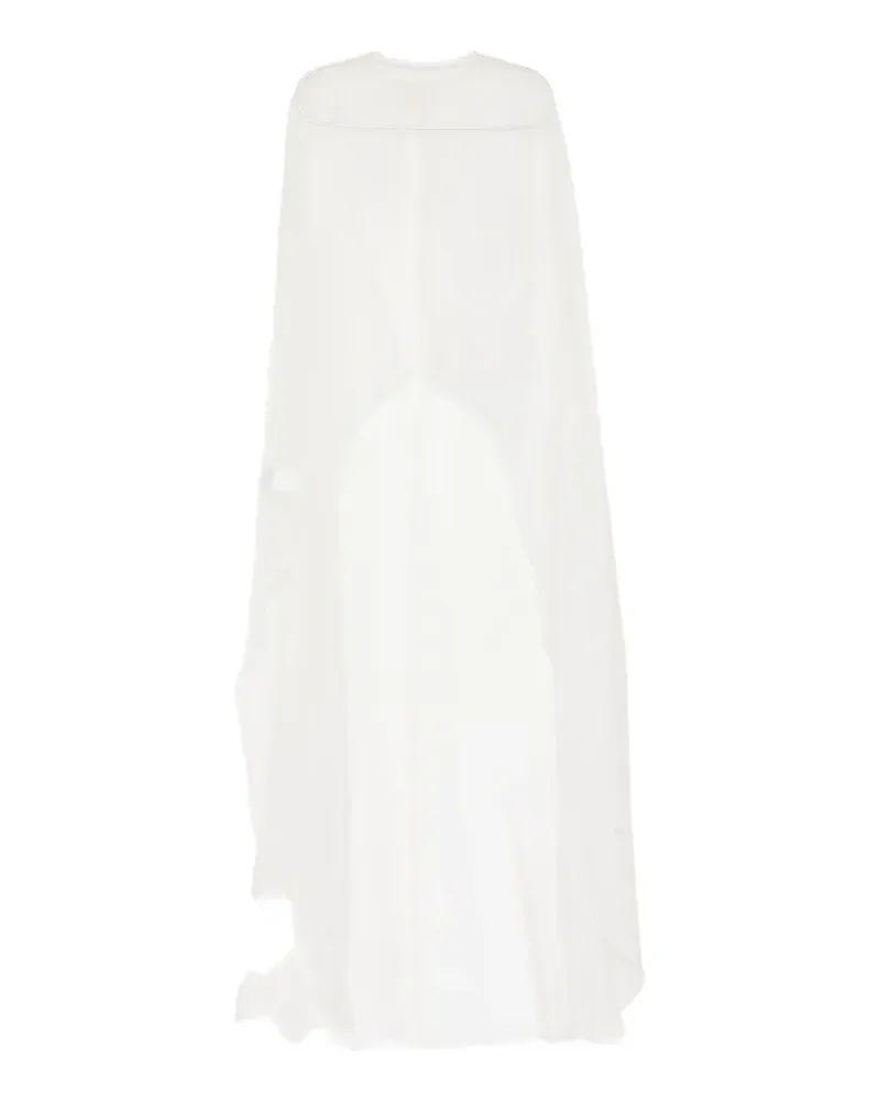 Isabel Sanchís Cape aus Organza - Nude Nude
