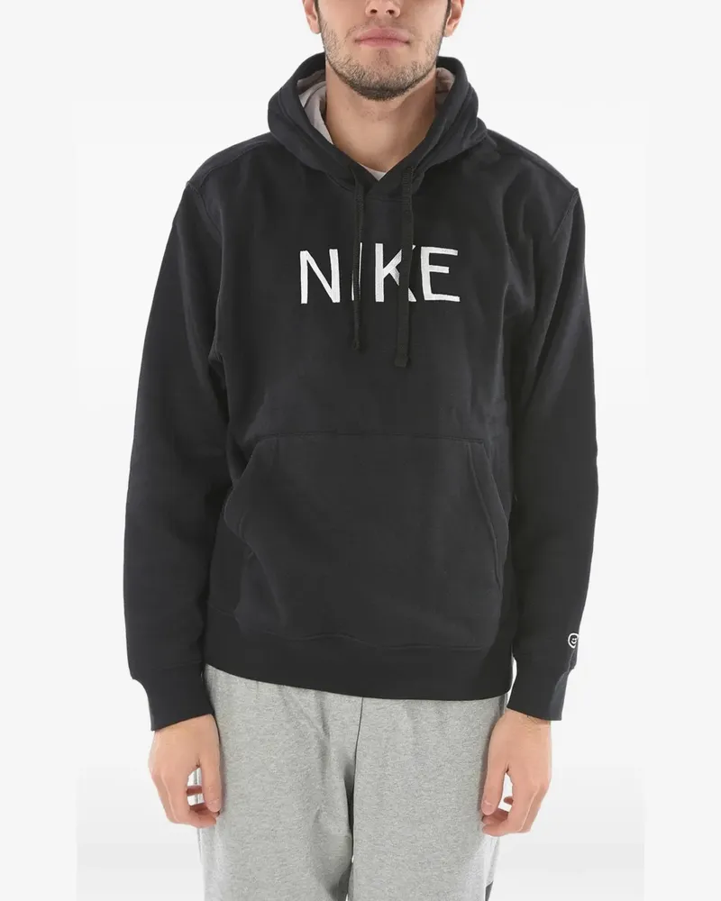 Nike Hoodie mit Logo-Patch - Schwarz Schwarz