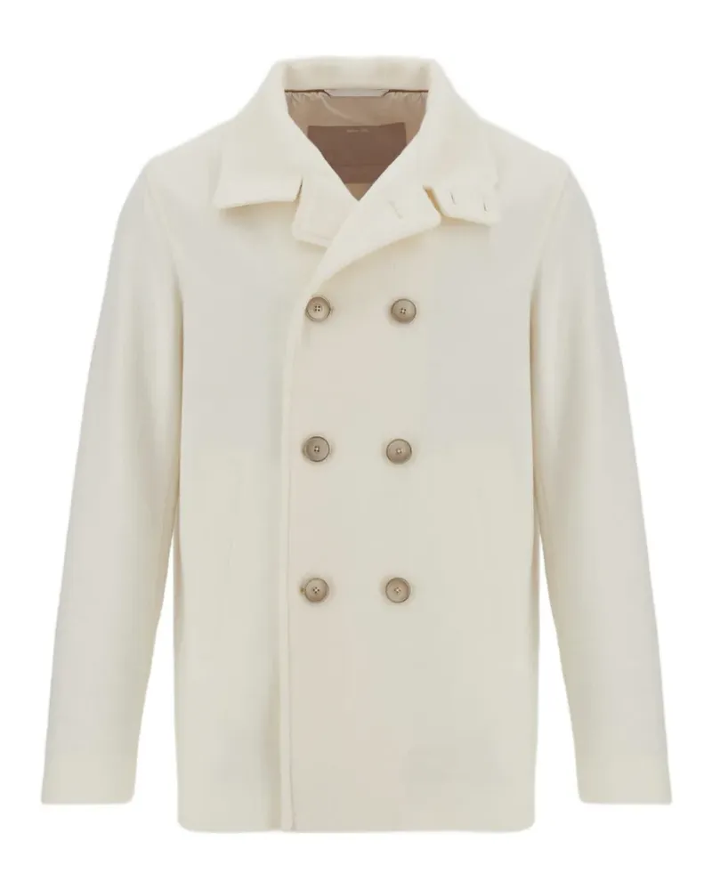 Herno Doppelreihige Resort Cabanjacke - Weiß Weiß