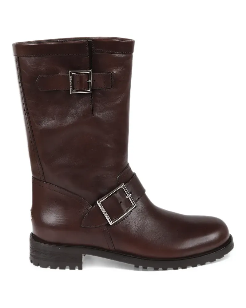 Jimmy Choo Biker Mid leather ankle boots - Braun Braun