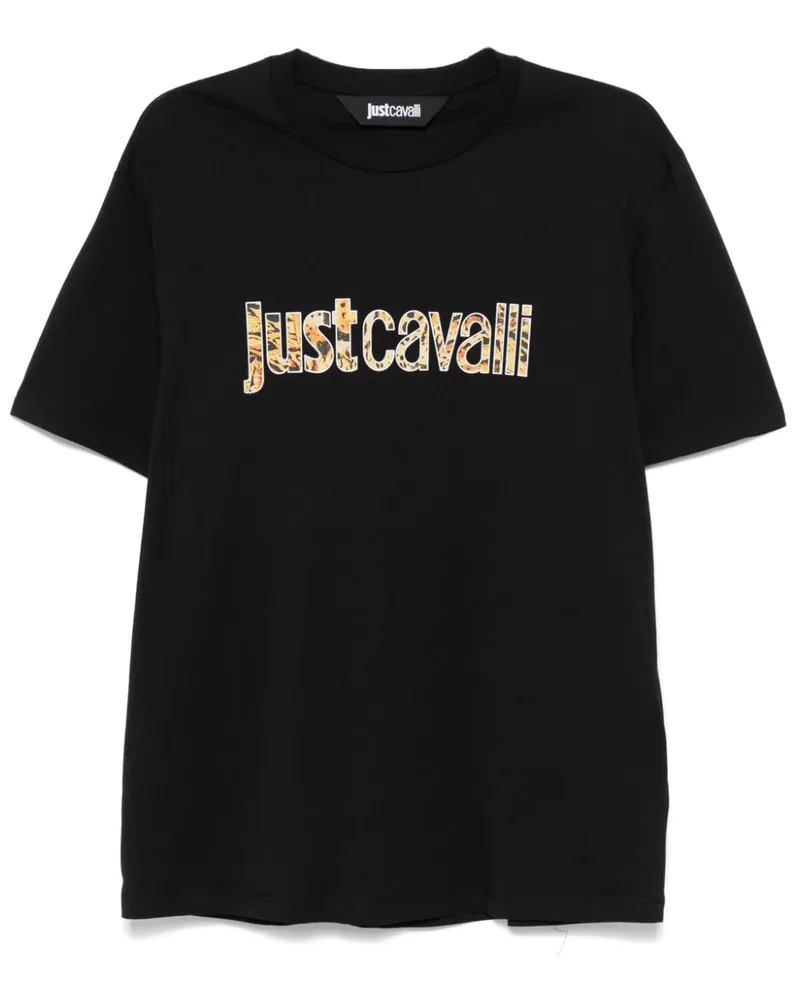 Just Cavalli T-Shirt mit Logo-Print - Schwarz Schwarz